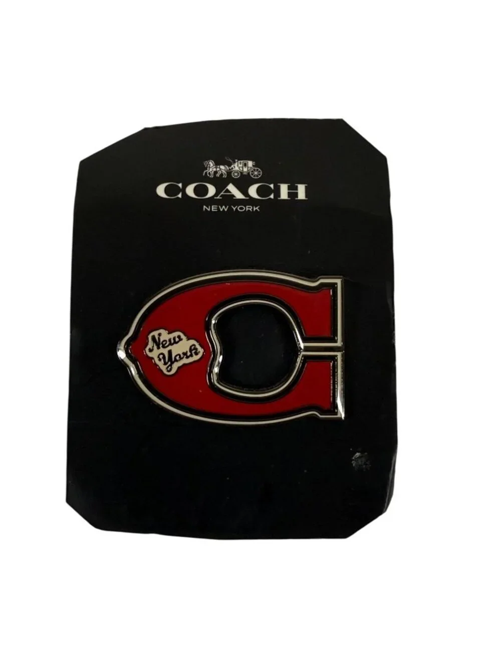 Coach New York Script Red 